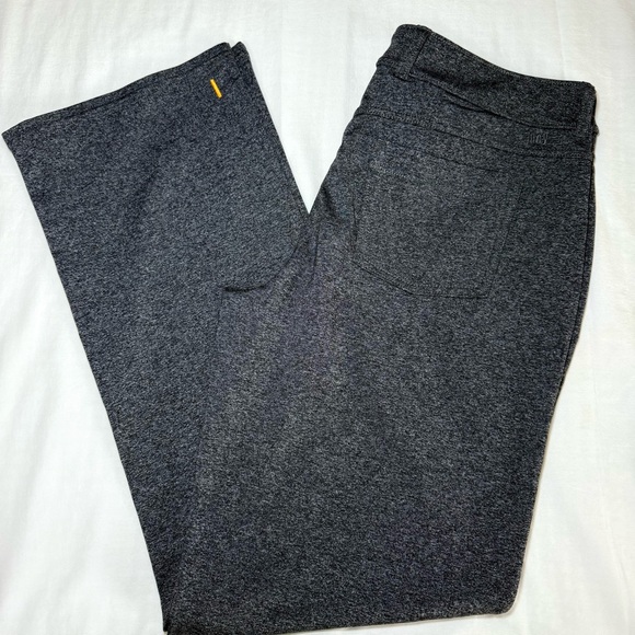Lucy Women Dark Gray Athletic Straight Leg Yoga Pant Size Large Pockets Everyday - Picture 1 of 10